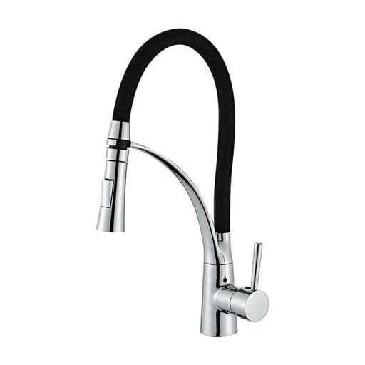 Stainless Steel Spring Coil Kitchen Faucet — Pull-Out Mixer